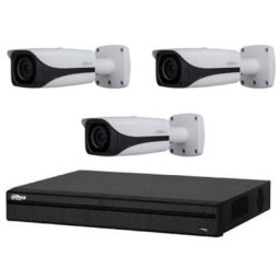 Dahua - Kit de Vidéosurveillance dvr HCVR8208AS3 et 3 Caméras Box ir DH-HAC-HFW3231EZT