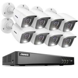 Système de caméra de sécurité 4K Ultra hd dvr avec vision nocturne couleur 24/7 Surveillance cctv