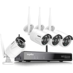 Kit caméra de surveillance sans fil nvr 5 mp 8 ch sans fil + 4 x 3 mp Caméra de surveillance