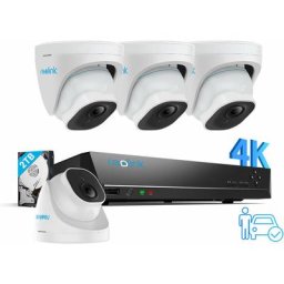 Reolink - Kit de Vidéosurveillance 4K Extérieure 4pcs Caméra + 1pcs nvr 8CH 2To Détection de