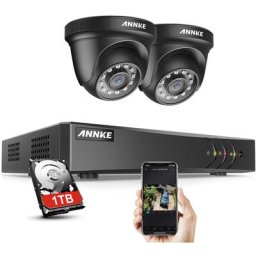 Système de caméra de sécurité dvr cctv 4 canaux 5MP 5 en 1 avec caméras étanches hd 1080P pour kits