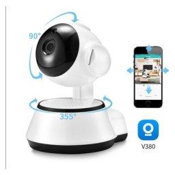 Merkmak - Camera de Surveillance panoramique V380 Pro ip WiFi, dispositif de securite domestique