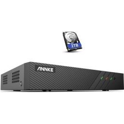 Annke - PoE 6MP H.265+ nvr 8 Canaux Caméra de Sécurité à Domicile Enregistrement de Vidéo avec