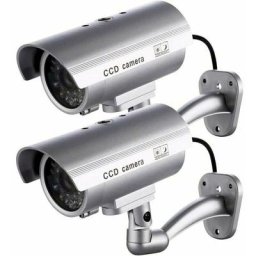 2 x caméra factice caméra factice d'extérieur pour une utilisation en intérieur ou en extérieur