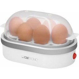 Clatronic EK3497 Cuiseur à oeufs avec pique-œuf, avec verre doseur blanc - blanc