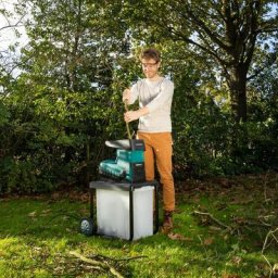 Vonroc - Broyeur de végétaux 2800W – Moteur à induction silencieux – Broie les végétaux jusqu'à Ø45
