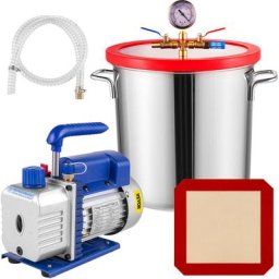 Pompe à Vide 3CFM 1/4HP 84L/Min avec Chambre sous Vide de 5 gallons - Vevor