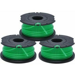 Bobines de Rechange pour Coupe-Bordures, Bobine a Déroulement Automatique, 3 x 6 m de Fil en Nylon