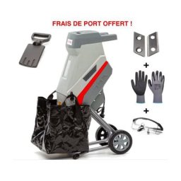 Ikra - Broyeur de végétaux électrique IMH2500 garantie 2 ans