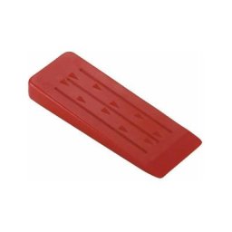 Coin de fendage bois bûche en pvc rouge Abattage Cale Chauffage Arbre Outils Coupe Sécurité Hache