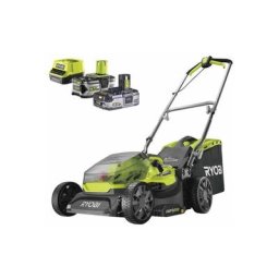 Pack Ryobi Tondeuse 18V Brushless RY18LMX37A-150 - 1 Batterie 3.0Ah High Energy - 1 batterie 5,0 Ah