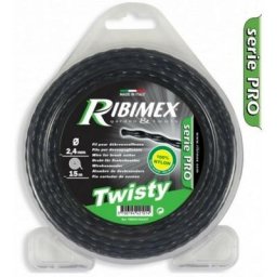 Fil torsadé nylon twisty l. 15 m d. 2,4 mm pour tête de debrousailleuse - taille: - couleur: