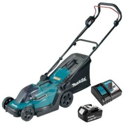 Tondeuse 18V Li-Ion 33cm + batterie 5Ah + chargeur de batterie lxt Makita DLM330RT