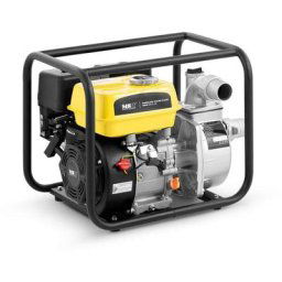Pompe à Eau Thermique Essence Vide-Cave Débit Eau Claire & Chargée 30 m3/h 6,5cv - Argent
