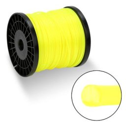 Fil de coupe 100M Fil de tonte pour débroussailleuse Nylon Roll Trimmer Jaune Rond 2.4mm - Jaune