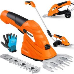 Cisaille à gazon Cisaille à arbustes, set avec batterie 7,2 v 2 000 mA/h et chargeur Taille-haie