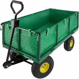 Chariot de jardin 550 kg - chariot de transport a main, remorque de jardin, charette a bras sur