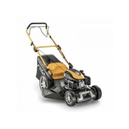 Tondeuse à gazon autopropulsée, moteur à essence de 139 cm3 et système de coupe 4 en 1 : ramassage,