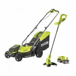 Pack one+ tondeuse + coupe-bordures 18V sans fil RLM1833BLT1825M : tondeuse RLM18X33B40 et