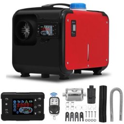 Chauffage à air Diesel aluminium HCalory 8KW 12V 5L Heater Réchauffeur d'air Diesel lcd silencieux