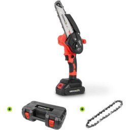 Mini tronçonneuse à main sans fil batterie 21V, lame 152,4mm, puissance 500W, verrouillage de
