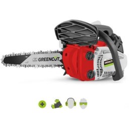 Tronçonneuse moteur à essence 2 temps 25cc 1.4cv, épée 10 pouces, nombre de dents 42, guidon