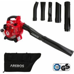 AREBOS Aspirateur de Feuilles à Essence Souffleur de Feuilles 3en1 700W 1HP Chopper Broyeur de
