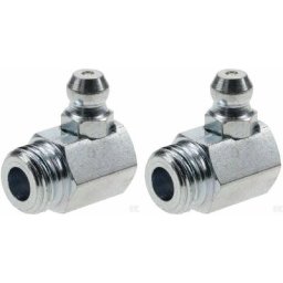 2x graisseur M10x1 angle 90° embout graissage pompe à graisse manuelle hydraulique tracteur engin