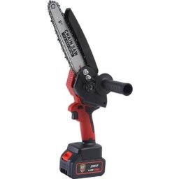 Grenintol Mini Tronnconeuse à Batteries,Tronçonneuse Électrique Sans Fil Portable à une Main avec 1