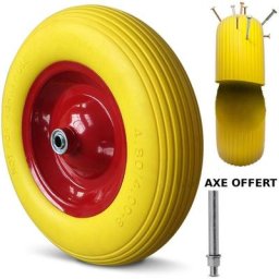 Achat Utile - Roue de Brouette Increvable 4.80/4.00-8 260Kg + Axe ø 16mm