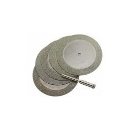 Lrapty - Mini disques de coupe rotatifs diamantés pour scie à verre, lames de pierres précieuses,