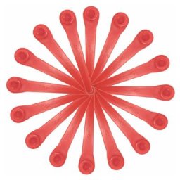 GP - Lot de 100 Lames en Plastique compatibles avec Coupe-Bordure Gardena, Lames de Rechange pour