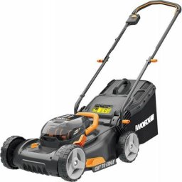 Worx - Tondeuse à Gazon Mulching Batterie 2X20V/4Ah Lithium Double Chargeur Rapide wg743E