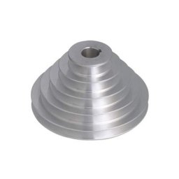 Poulie en aluminium à 5 plis - 19 mm id, 54-150 mm od pour courroies de distribution à courroie