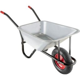 Brouette de jardin Oskar - Chariot de jardin, brouette, chariot d'extérieur - argent
