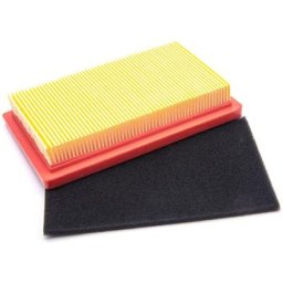 Vhbw - Set de filtre à air orange, noir pour tondeuse à gazon comme mtd 751-10298
