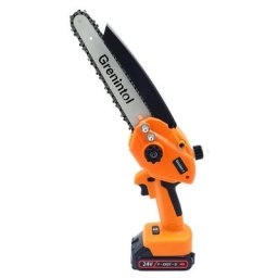 Grenintol - Tronçonneuse Électrique sans Fil, Mini Tronçonneuses à Batterie 24V avec 2 Chaînes Pour