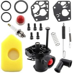 Kit carburateur pour tondeuse à gazon Briggs & Stratton 499809 498809A 494406 et filtre à air