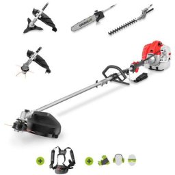 Outil multifonction moteur à essence 2 temps 65cc 4,9cv, 5 accessoires différents pour la coupe,