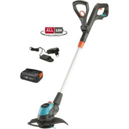 Coupe-bordures EasyCut 23/18V P4A. Prêt à l'emploi avec outil, batterie et chargeur inclus.