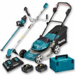 Pack Makita Jardin : Tondeuse 36V 46cm DLM460 + Débroussailleuse DUR191UZX3 + Taille-haie 75cm