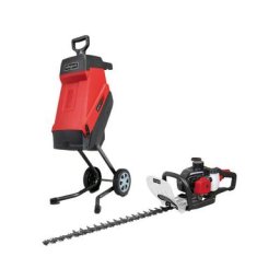 Scheppach - Pack Broyeur électrique - 2400 w - 2 Sac collecteurs - GS55 - Taille-haies thermique
