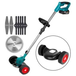 Coupe-bordure à batterie 18V-Ø 125MM- Poignée réglable -2 batteries 388VF et 8 lames