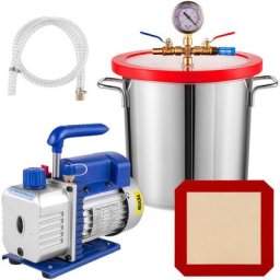 Pompe à vide 85L/min avec chambre sous vide 11.4L / 3 Gallon - Vevor