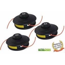 Lot de 3 têtes de fil doubles à alimentation automatique pour débroussailleuses Fuxtec