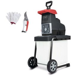 Broyeur de végétaux électrique Scheppach GS60 2800W 230V, broie jusqu'à 45mm d'épaisseur, capacité