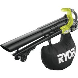 Souffleur aspiro-broyeur Ryobi 18V LithiumPlus Brushless - 1 batterie 5.0 Ah - 1 chargeur rapide