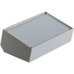Boîtier pupitre Teko 363.8 plastique bleu, gris, argent (a x b x c x d x e) 215 x 130 x 65 x 75 x