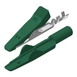 Pince crocodile miniature 8 a vert Sks Hirschmann 930318104 Plage de serrage (max.): 4 mm Longueur: