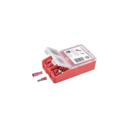 Tru Components - Assortiment de cosses à sertir 0.5 mm² 1.5 mm² rouge 140 pc(s) entièrement isolé